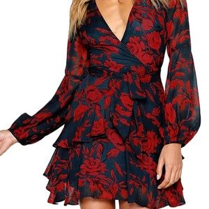 Ruffled Wrap Dress